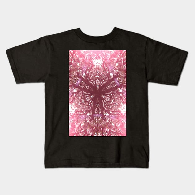 Pattern, cherry blossom tree Kids T-Shirt by Reinvention